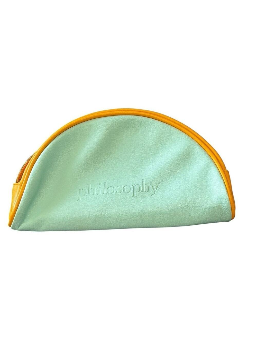 Philosophy Women Blue Yellow Banana Makeup Bag New